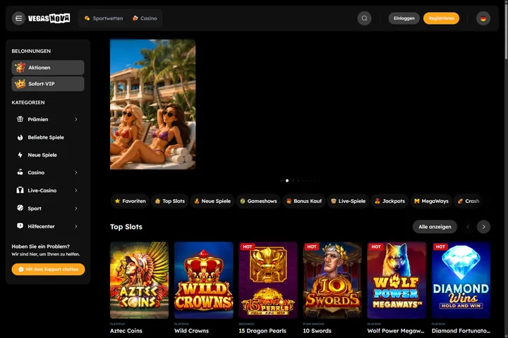 VegasNova Erfahrungen: Auszahlung, Bonus und App — VegasNova Casino