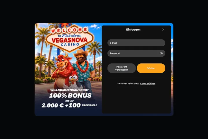VegasNova login — VegasNova Erfahrungen