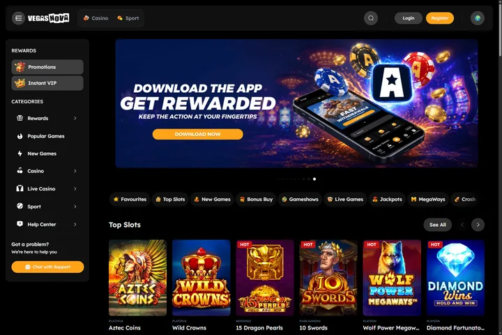 VegasNova recensione: bonus, prelievi e app — VegasNova Casino